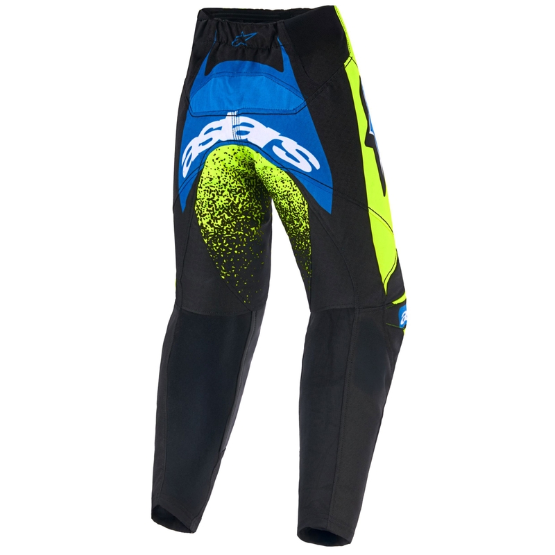 Alpinestars Racer Nomur bērnu motokrosa bikses tumši zilas-fluo dzelteni melnas