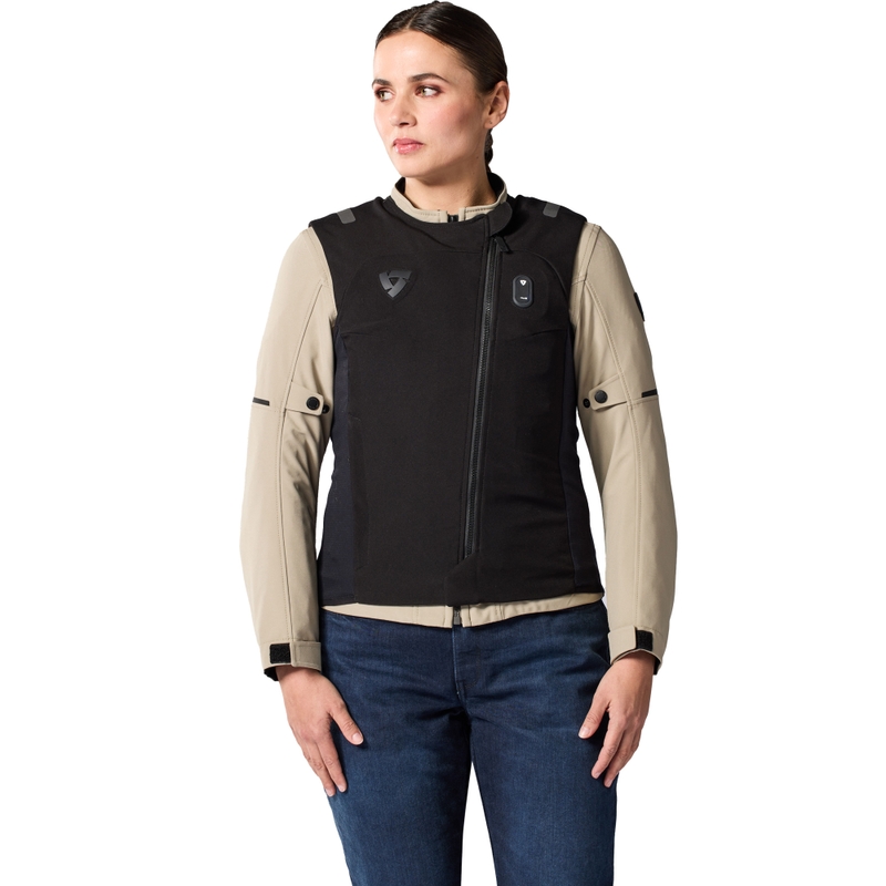 Revit Avertum Street Tech-Air® Sieviešu motocikla gaisa spilvenu veste Black