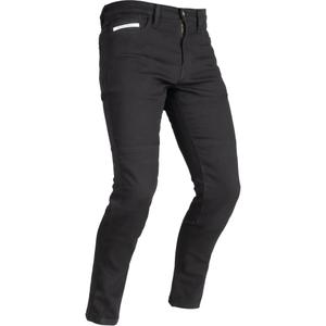 Apcirptas motocikla džinsu bikses OXFORD ORIGINAL APPRAVED SUPER STRETCH JEANS AA SLIM FIT melnas krāsas
