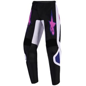 Alpinestars Fluid Grid bērnu motokrosa bikses Black-Light Grey-Purple