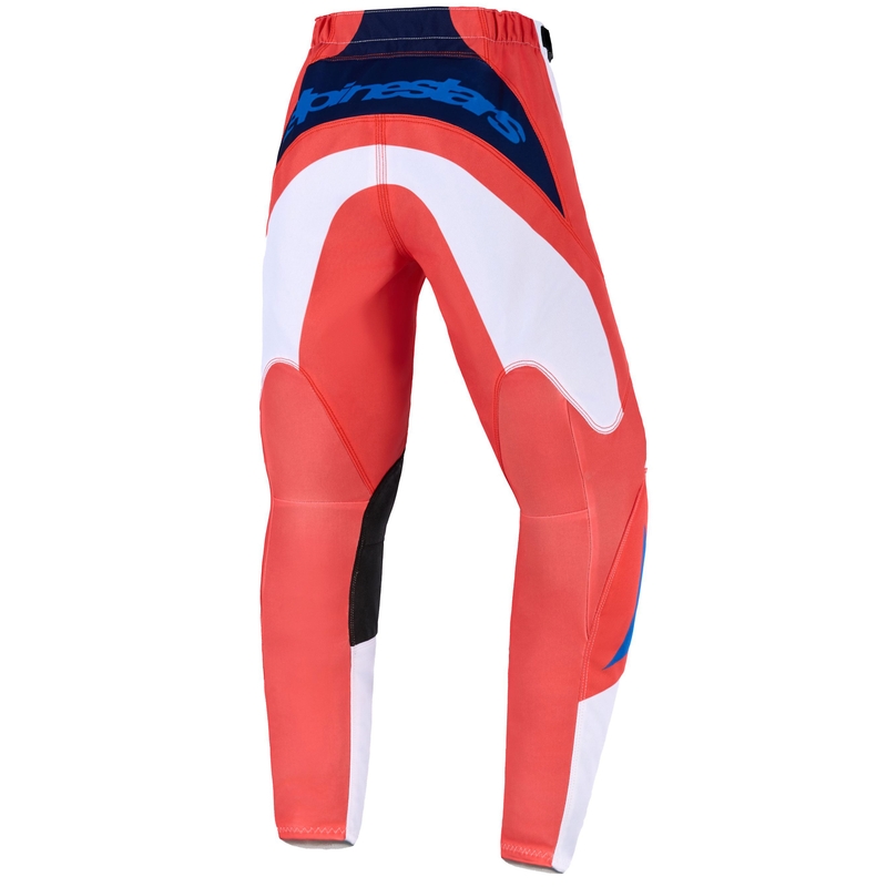 Alpinestars Fluid Grid bērnu motokrosa bikses oranžā un zilā un baltā krāsā