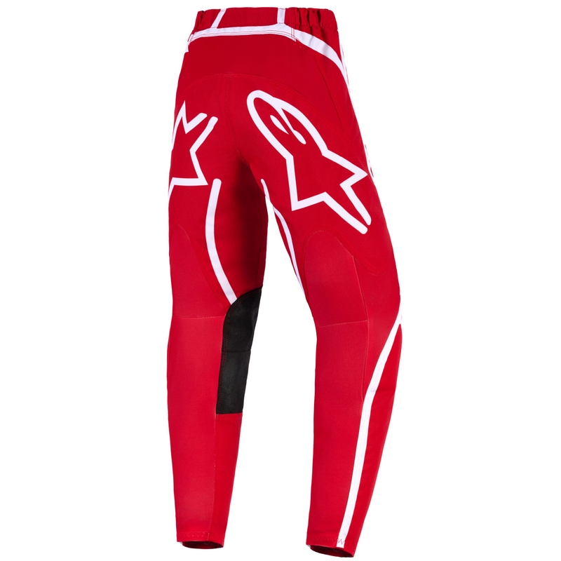 Alpinestars Fluid Apex bērnu motokrosa bikses sarkanbaltsarkanas