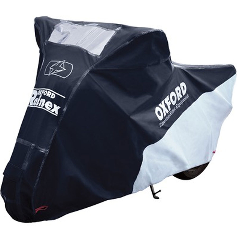 Oxford Rainex motociklu tents melns-sudrabots