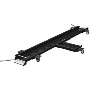 Mobilais motocikla grīdas paklājs priekšējam un aizmugurējam ritenim un sānu statīvam Q-TECH melns