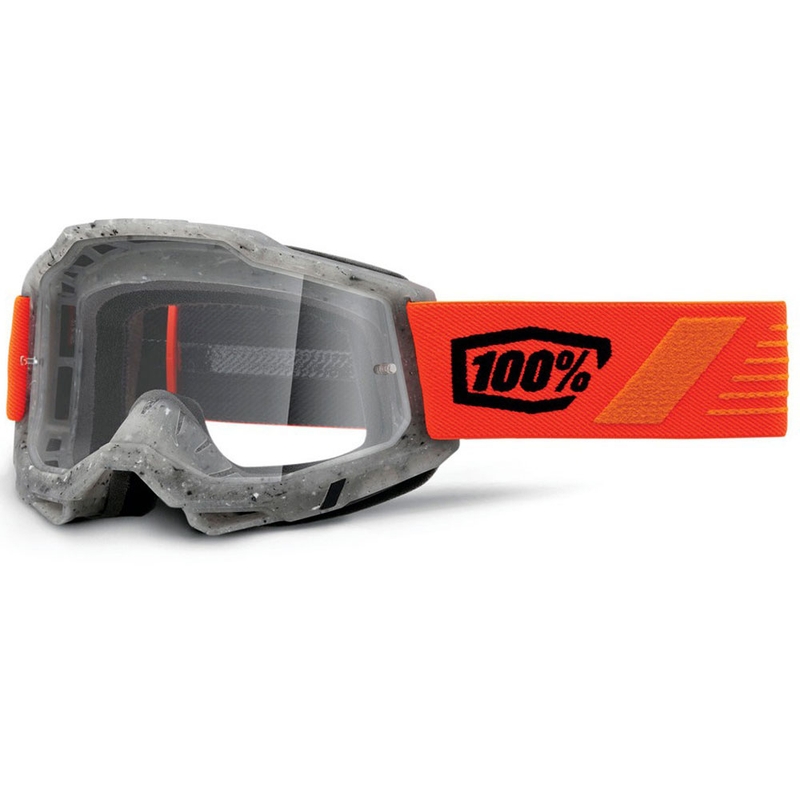 Motokrosa brilles 100% ACCURI 2 Schrute ar caurspīdīgu pleksi
