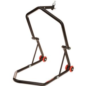 Q-TECH motociklu statīvs priekšējais - brillēm/ aizmugurējais melns