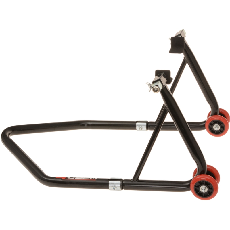 Q-TECH motociklu statīvs priekšējais - brillēm/ aizmugurējais melns