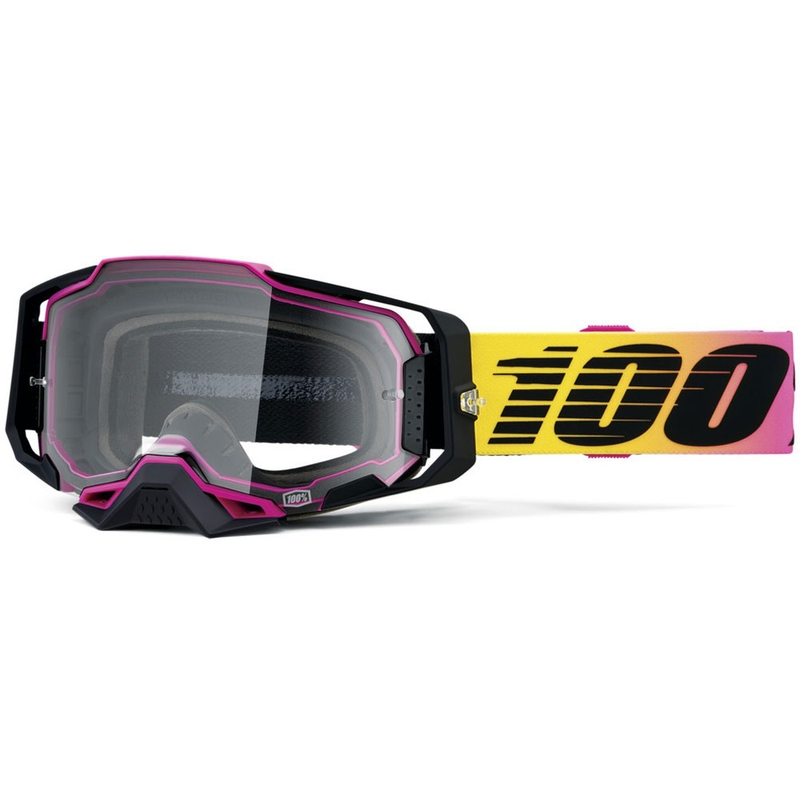 Motokrosa brilles 100% ARMEGA 91 ar caurspīdīgu pleksi
