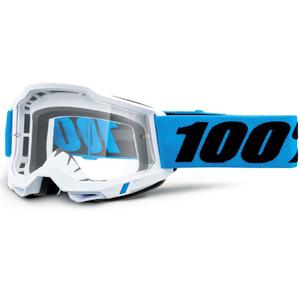 Motokrosa brilles 100% Accuri Novel ar caurspīdīgu pleksi