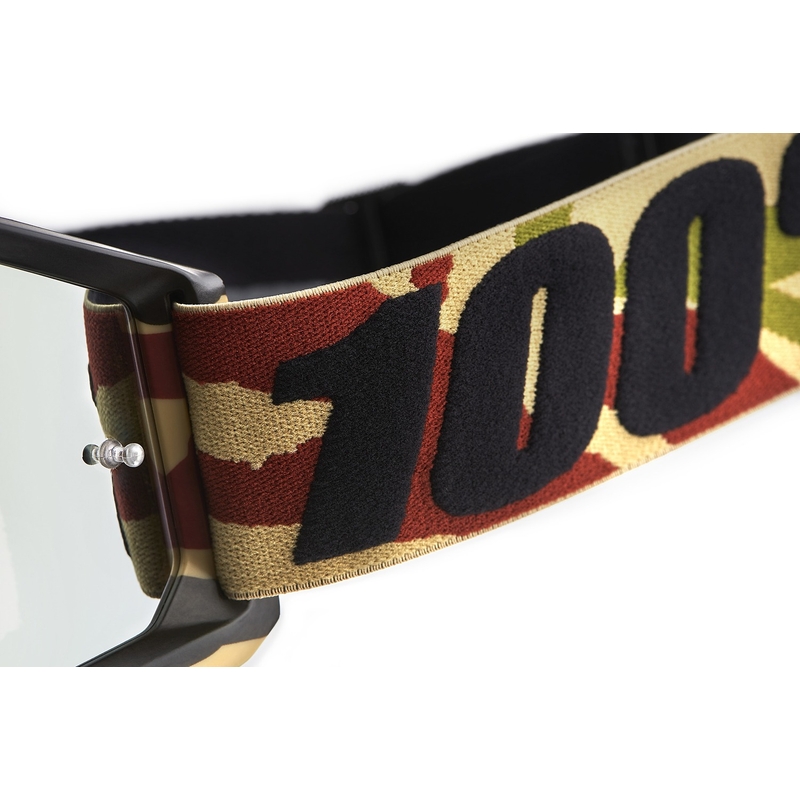 100% Accuri Mission motokrosa brilles ar sudraba pleksi