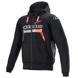 Alpinestars Chrome Ignition jaka ar kapuci melns-arkans-sarkans-fluo-pelēks-balts