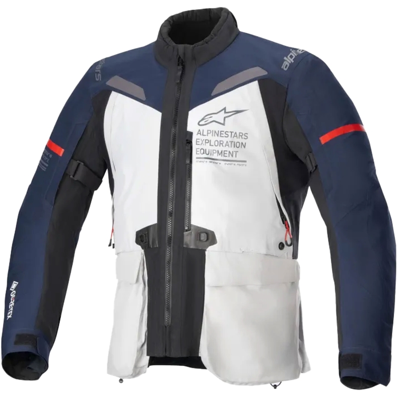Alpinestars ST-7 Gore-Tex gaiši pelēki zili melna jaka
