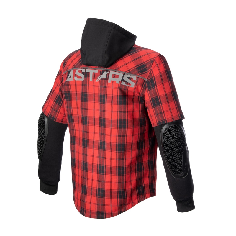 Motocikla krekliņš Alpinestars MO.ST.EQ Tartan sarkans un melns