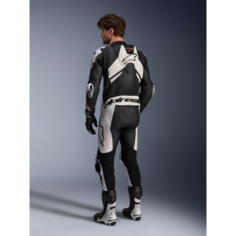Alpinestars GP Plus V4 Sprint, Tech-air saderīgs melns-balts-sarkans fluo