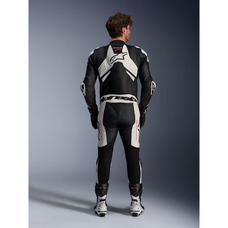 Alpinestars GP Plus V4 Sprint, Tech-air saderīgs melns-balts-sarkans fluo
