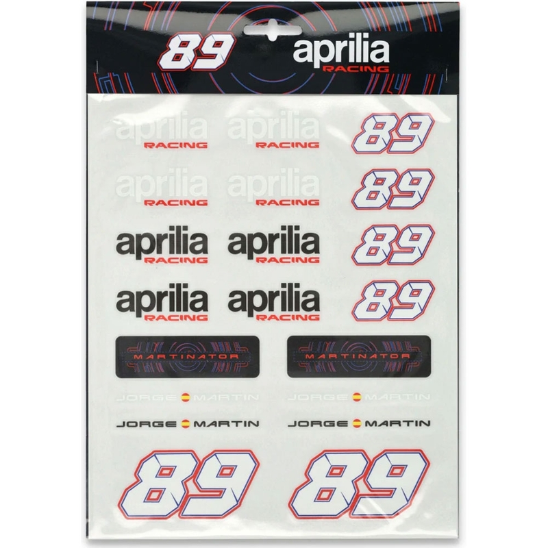Jorge Martin - Aprilia A4 uzlīmju komplekts