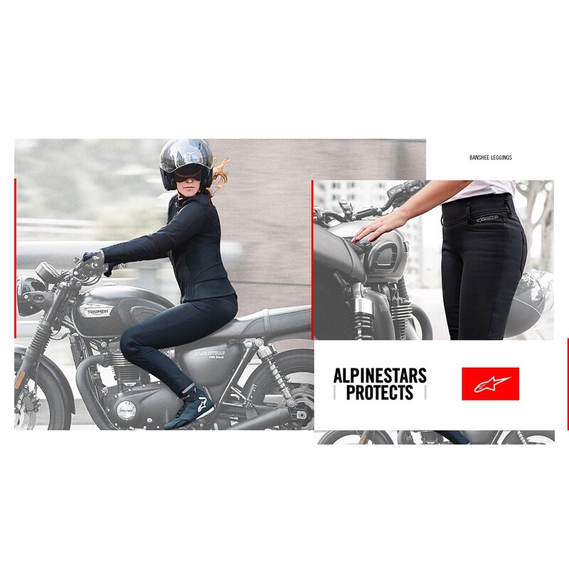 Alpinestars Banshee Sieviešu motocikla legingi Black