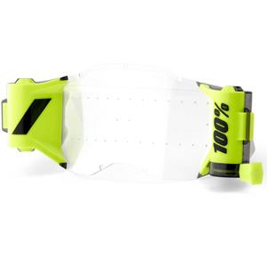 ROLL-OFF sistēma bērnu mx brillēm 100% Prognoze NEW GENERATION caurspīdīga