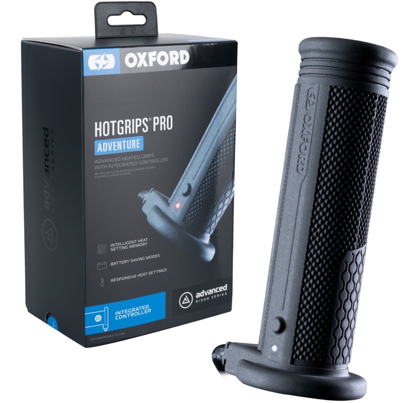 Oxford Hotgrips PRO Adventure apsildāmie rokturi ar integrētu vadību rokturī