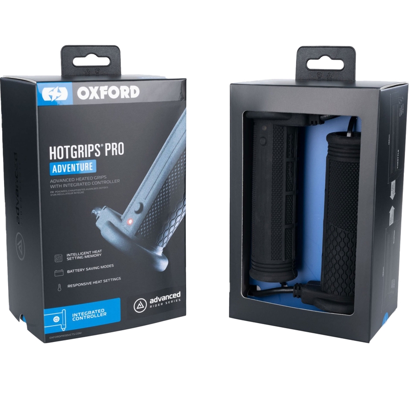 Oxford Hotgrips PRO Adventure apsildāmie rokturi ar integrētu vadību rokturī