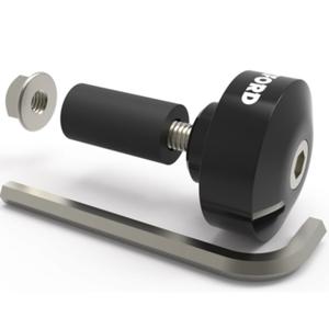 Oxford Bar Ends 1 stūres svars ar samazinājumu melns 1 pāris