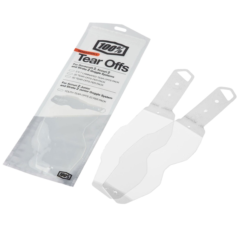 Laminētas aizsargbrilles 100% RACECRAFT 2/ACCURI 2/STRATA 2