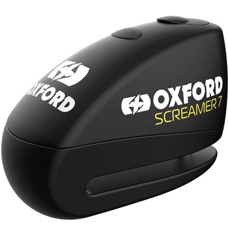 Oxford Screamer 7 disku bremžu slēdzene ar iebūvētu signalizāciju melnā-melnā krāsā