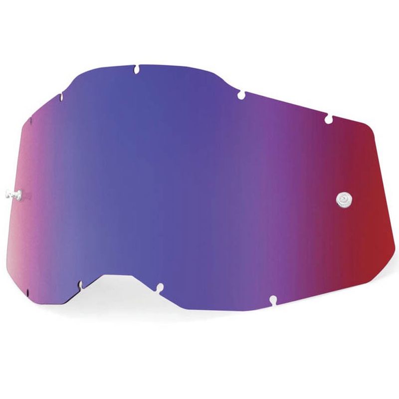 Plexi Q-TECH Racecraft 2/Accuri 2/Strata 2 zrcadlově modro-červené (Anti-fog)