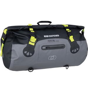 Ūdensnecaurlaidīgs Oxford Aqua T-50 Roll Bag 50 l melns-pelēks-fluo dzeltens