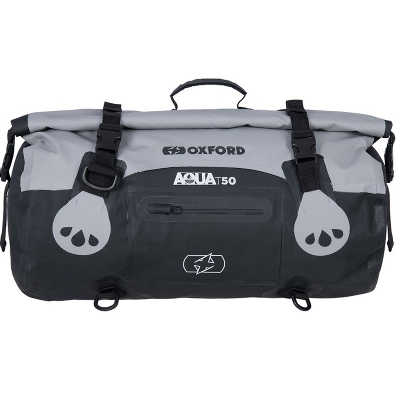 Ūdensnecaurlaidīgs Oxford Aqua T-50 Roll Bag 50 l melns-pelēks