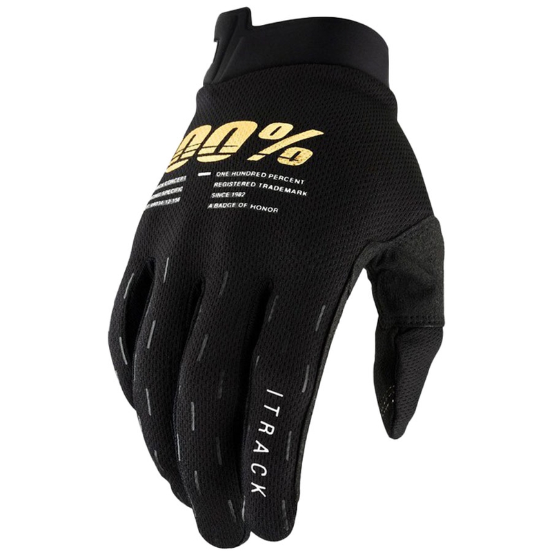 Motokrosa cimdi 100% - ASV ITRACK melni-zelti