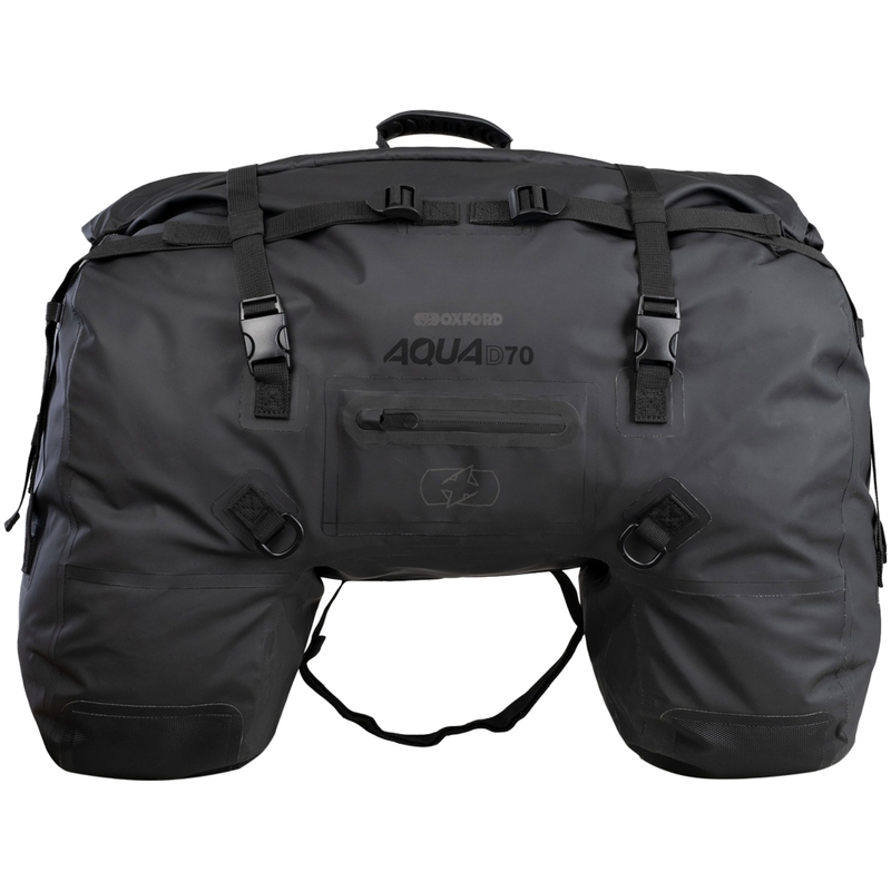 Oxford Aqua D-70 melns aizmugurējais seglu spilvens