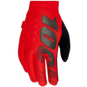 Motokrosa cimdi 100% - ASV BRISKER sarkans