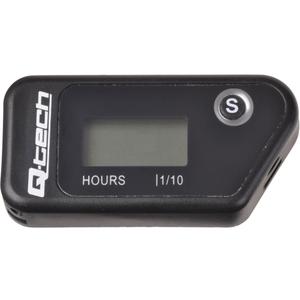 Q-TECH bezvadu nulles stundu mērītājs melns