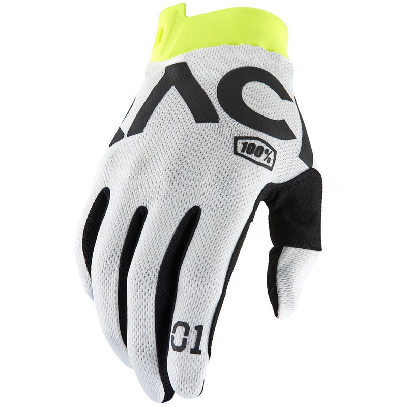 Motokrosa cimdi 100% - ASV ITRACK RACR balti