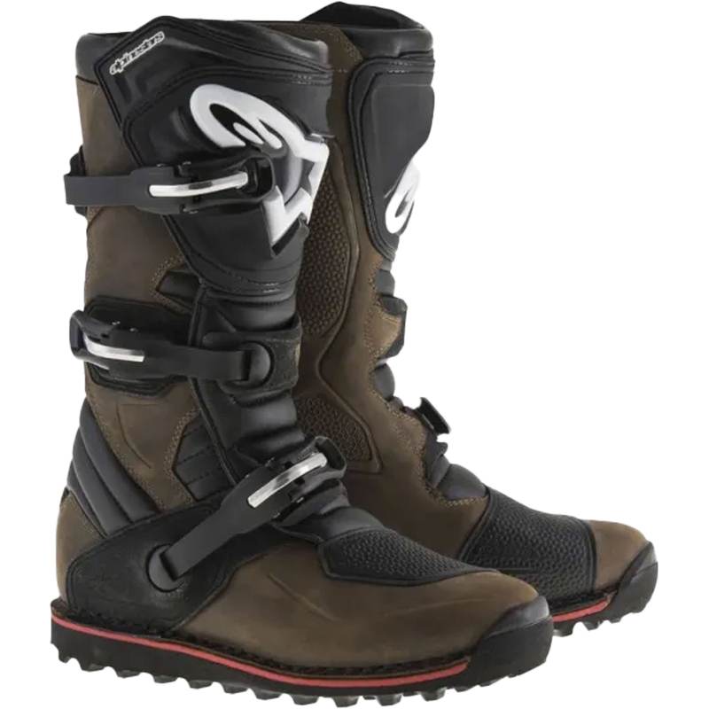 Alpinestars Tech Trial motociklu zābaki Eļļas āda