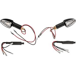 Oksfordas LED bulta ar caurspīdīgu stiklu un melnu korpusu