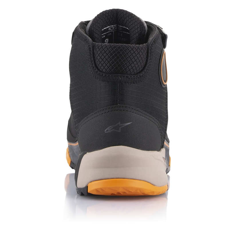 Alpinestars CR-X Drystar melni-brūni-oranži motociklu zābaki