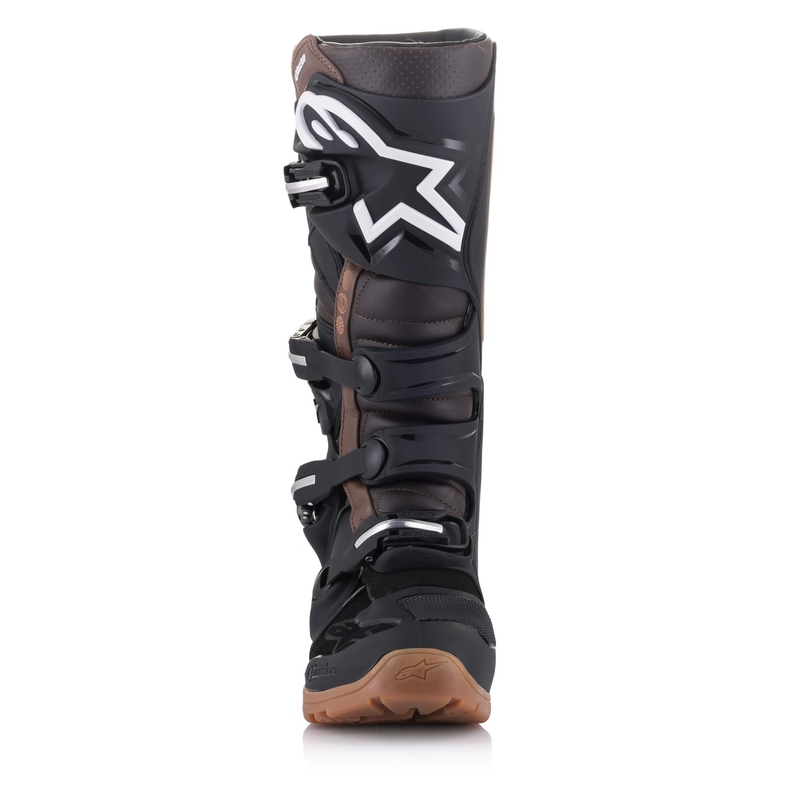 Alpinestars Tech 7 Enduro Black-Dark Brown Motociklu zābaki