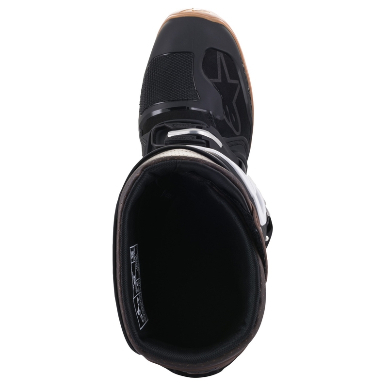 Alpinestars Tech 7 Enduro Black-Dark Brown Motociklu zābaki