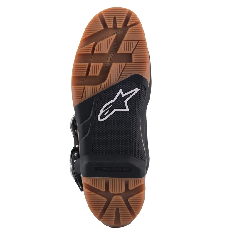 Alpinestars Tech 7 Enduro Black-Dark Brown Motociklu zābaki