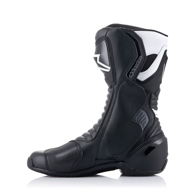Alpinestars S-MX 6 melni-balti-pelēki-sarkani motocikla zābaki