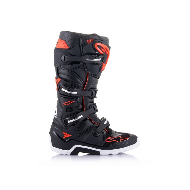 Motociklu zābaki Motociklu zābaki Alpinestars Tech 7 Enduro black-red fluo-whiteTech 7 Enduro black-red fluo-white