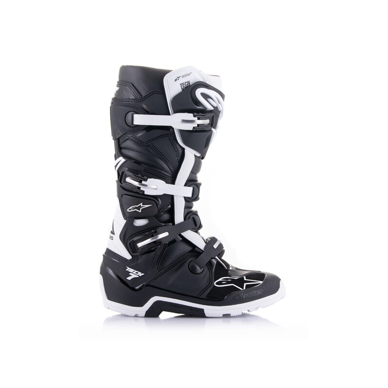 Alpinestars Tech 7 Enduro Drystar melnbalti motociklu zābaki