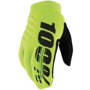 Motokrosa cimdi 100% - ASV BRISKER dzelteni melni