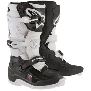 Alpinestars Tech 7 S Black and White Bērnu motociklu zābaki