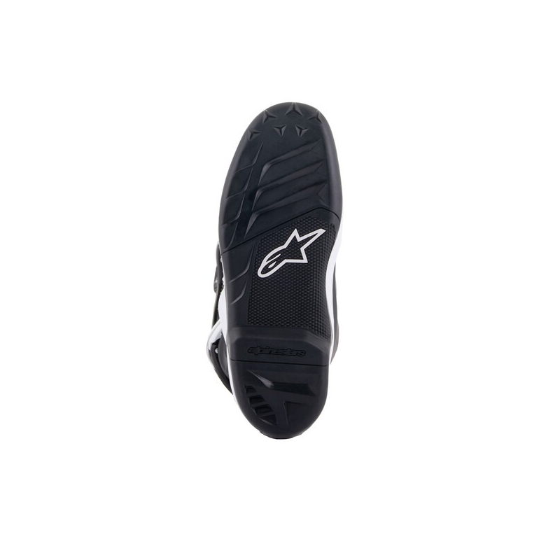 Alpinestars Tech 7 S melni, balti, dzelteni un fluo-zili motocikla zābaki bērniem