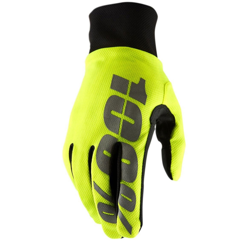 Motokrosa cimdi 100% HYDROMATIC neona dzeltens