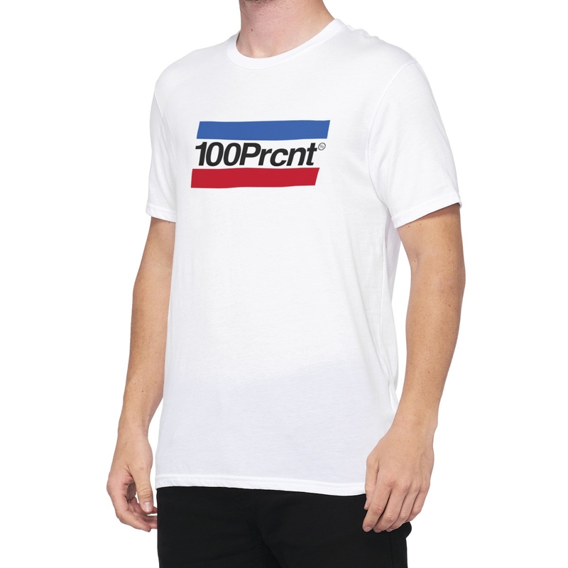 T-krekls 100% - ASV ALIBI balts