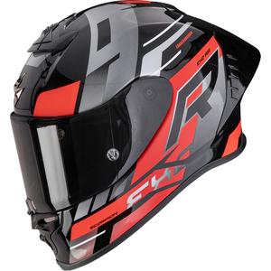 Integrēta moto ķivere Scorpion EXO-R1 EVO II Air Adrenaline melns-arkans-sudrabs